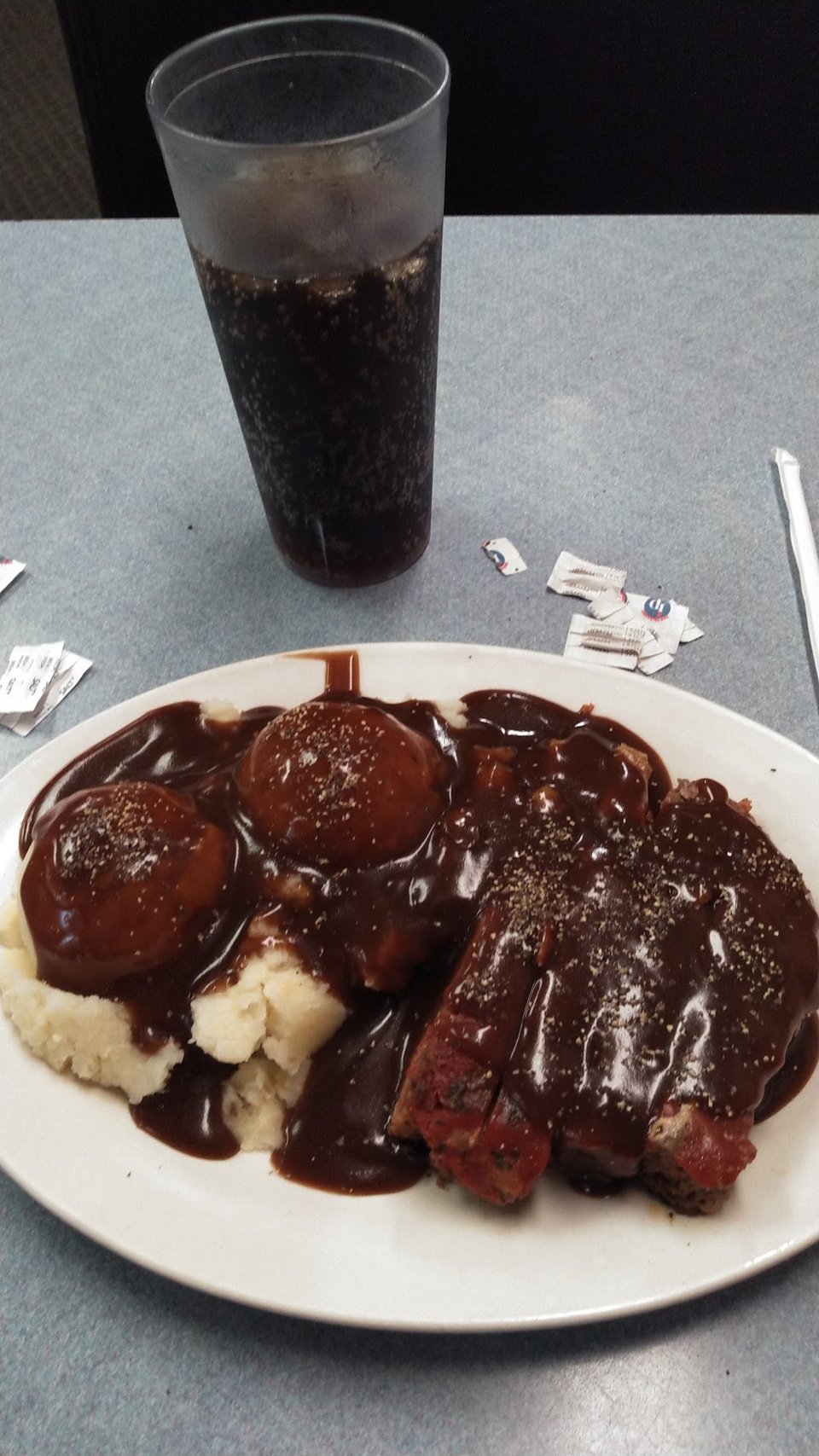 Meatloaf and Home Made Mashed Potatoes
