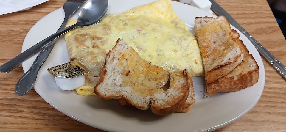 Meat Lovers Omelette and Toast